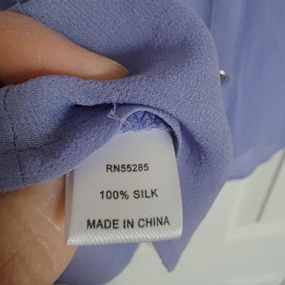 Sheer Express Shirt SZ Large Lavender - Picture 3 of 6